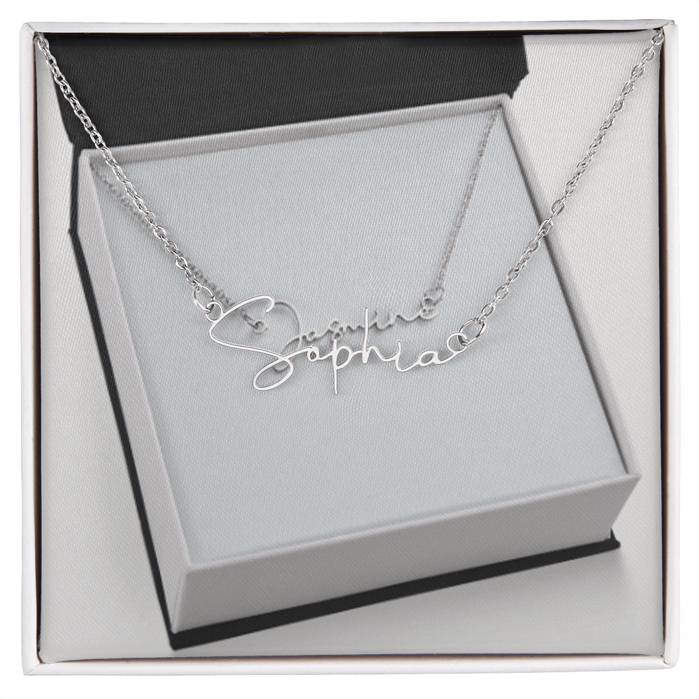 Cursive name necklace