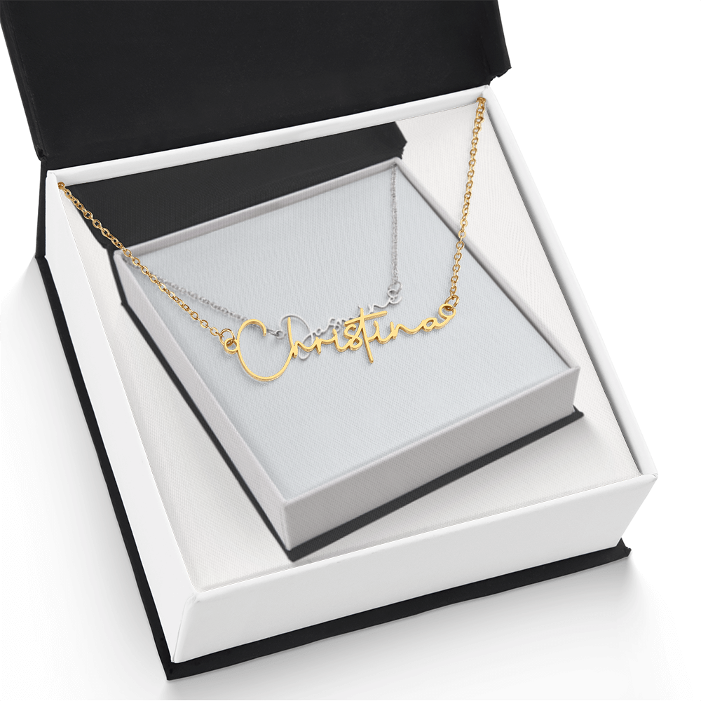Cursive name necklace