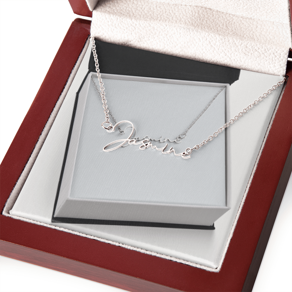 Cursive name necklace