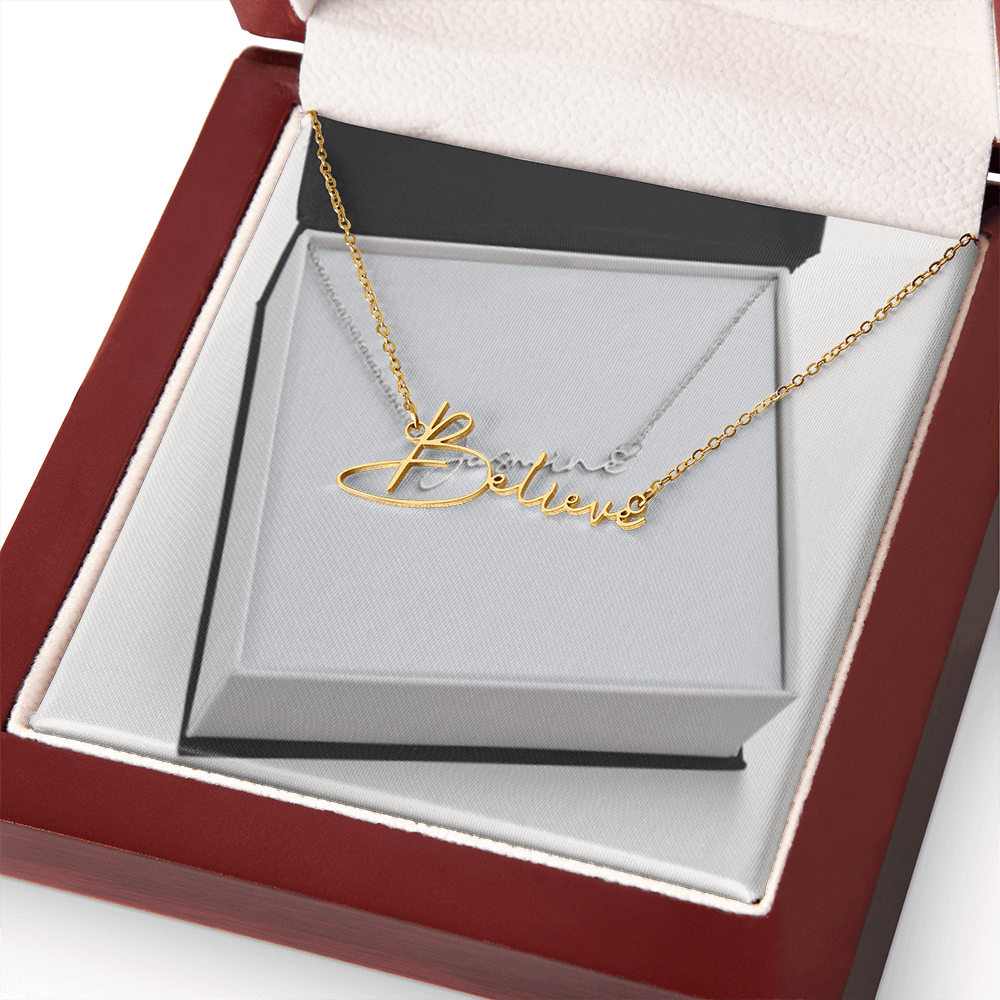 Cursive name necklace